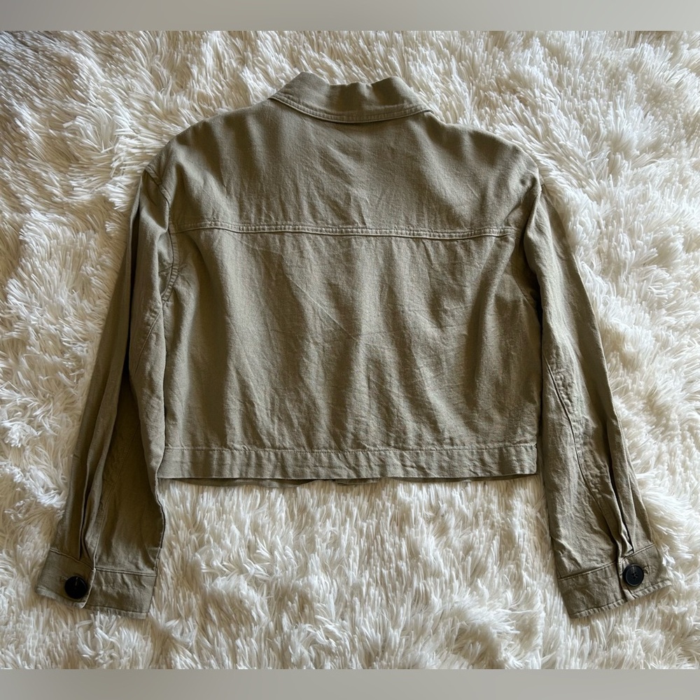 Zara | Lightweight Beige Utility Jacket - Picture 3 of 3